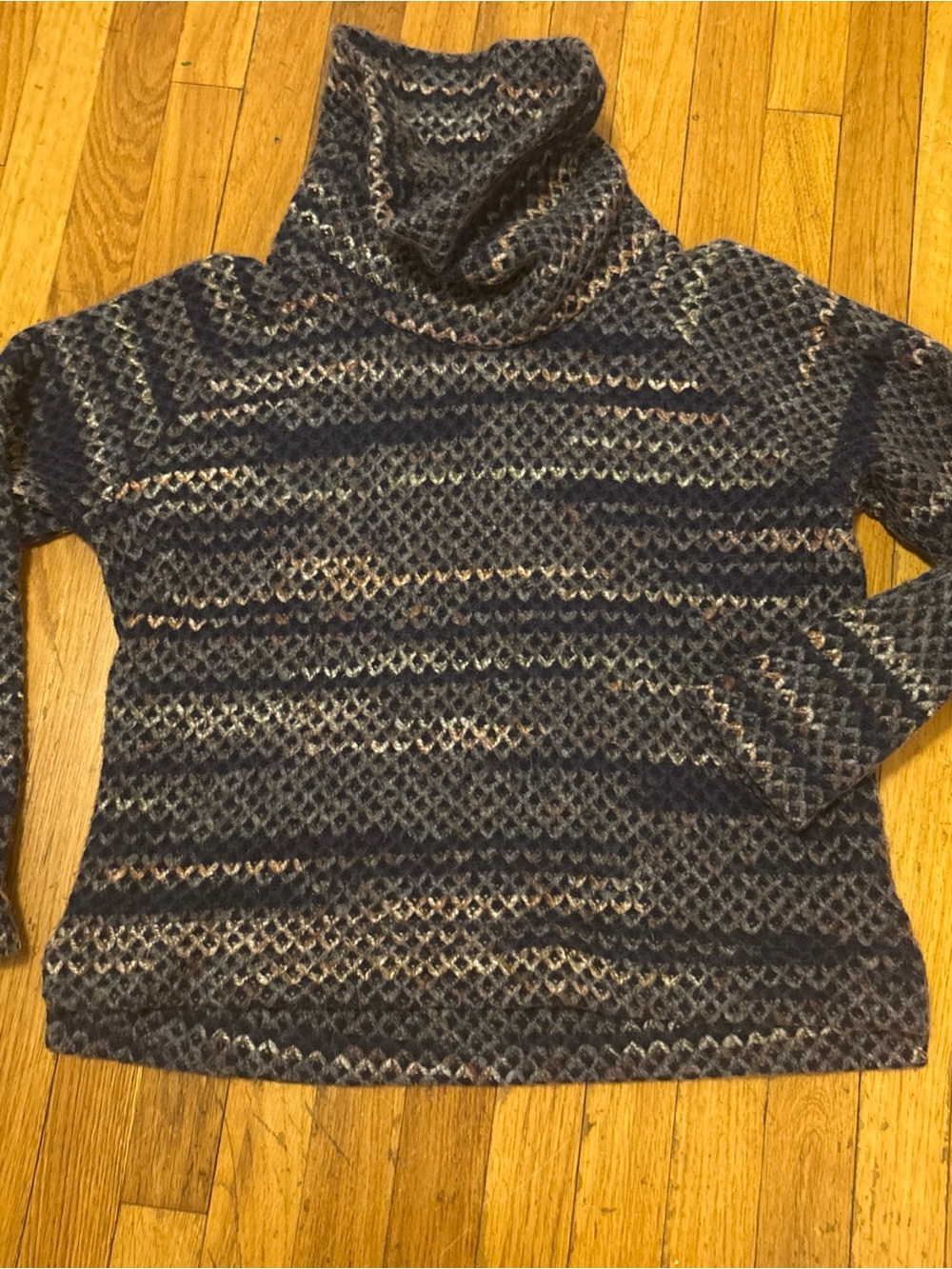 Kuhl Chunky Crop Turtleneck Sweater women’s Large Blue